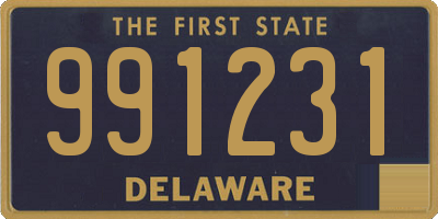 DE license plate 991231