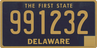 DE license plate 991232