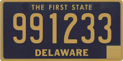 DE license plate 991233