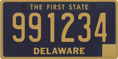 DE license plate 991234