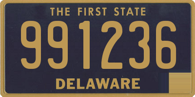 DE license plate 991236