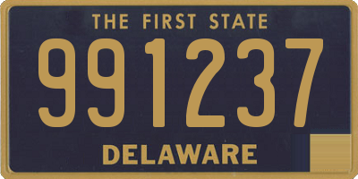 DE license plate 991237