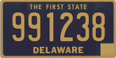 DE license plate 991238