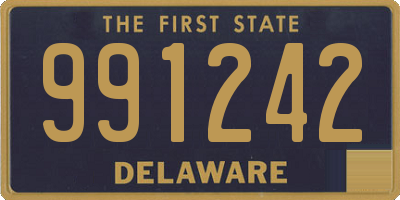 DE license plate 991242