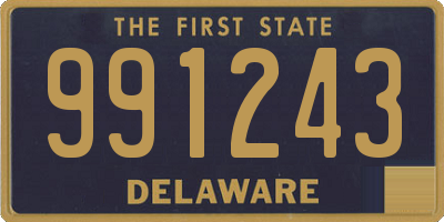 DE license plate 991243