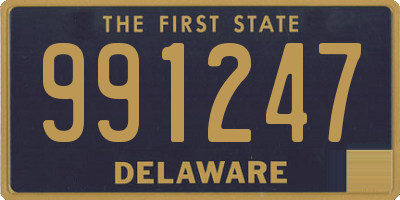 DE license plate 991247