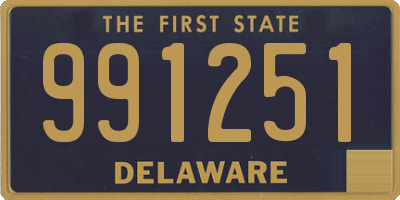 DE license plate 991251