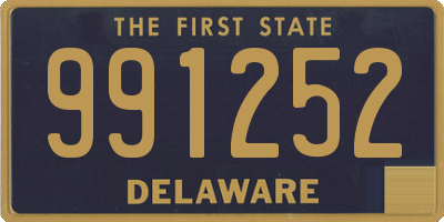 DE license plate 991252