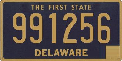 DE license plate 991256