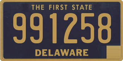 DE license plate 991258