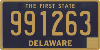 DE license plate 991263