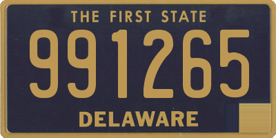 DE license plate 991265