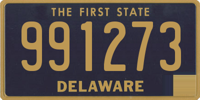 DE license plate 991273