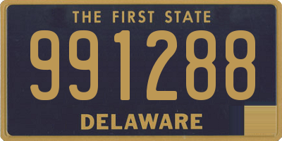 DE license plate 991288