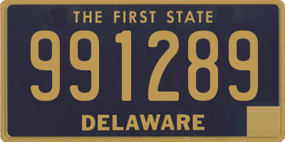 DE license plate 991289