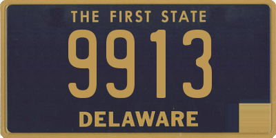 DE license plate 9913