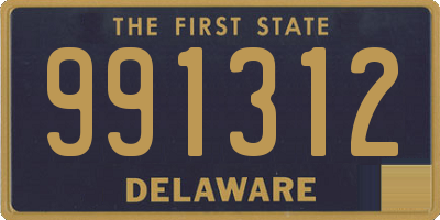 DE license plate 991312