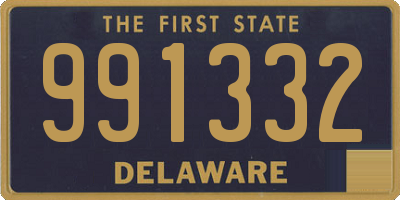 DE license plate 991332