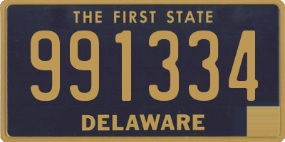 DE license plate 991334