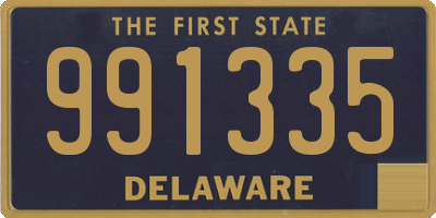 DE license plate 991335