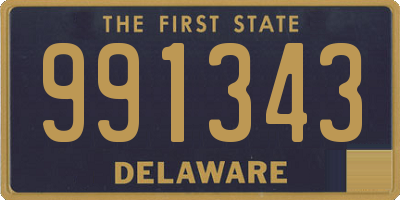 DE license plate 991343