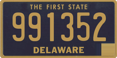 DE license plate 991352