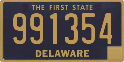 DE license plate 991354