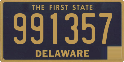 DE license plate 991357