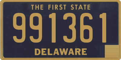 DE license plate 991361