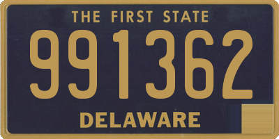 DE license plate 991362