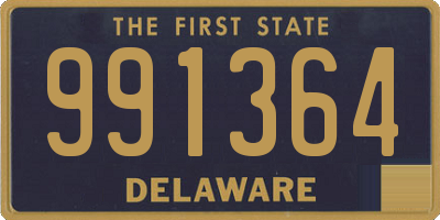 DE license plate 991364