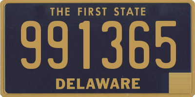 DE license plate 991365