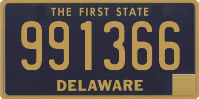 DE license plate 991366