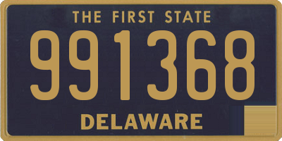 DE license plate 991368