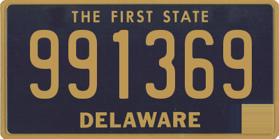 DE license plate 991369