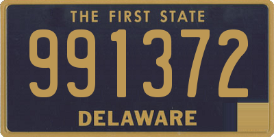 DE license plate 991372