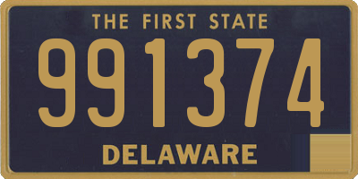 DE license plate 991374