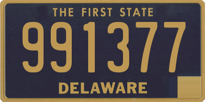 DE license plate 991377