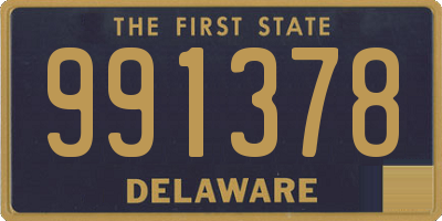 DE license plate 991378