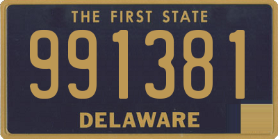 DE license plate 991381