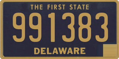 DE license plate 991383