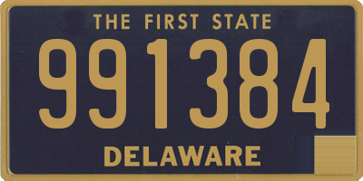 DE license plate 991384