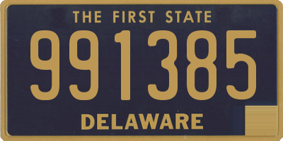 DE license plate 991385