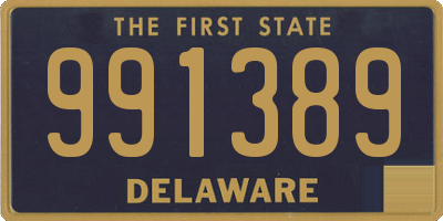 DE license plate 991389