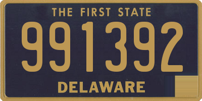 DE license plate 991392