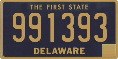 DE license plate 991393