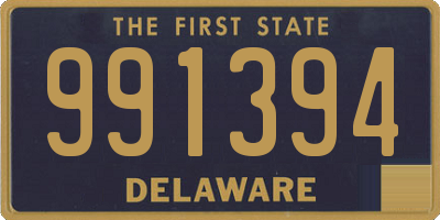 DE license plate 991394