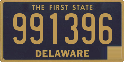 DE license plate 991396