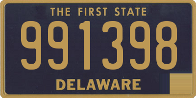 DE license plate 991398