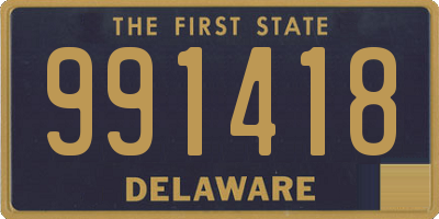 DE license plate 991418